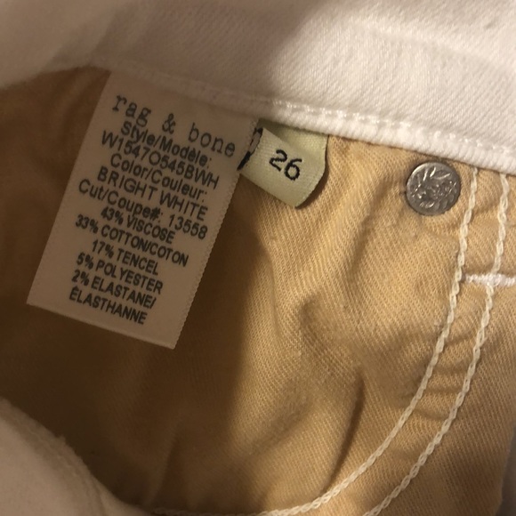 Rag & Bone white bootcut jeans - Picture 4 of 5
